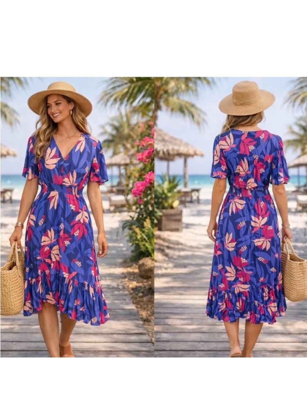 💛 ANTHROPOLOGIE ABEL THE LABEL Santa Cruz dress